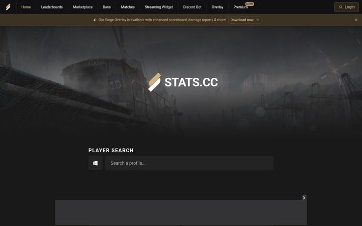 Skærmbillede af stats.cc
