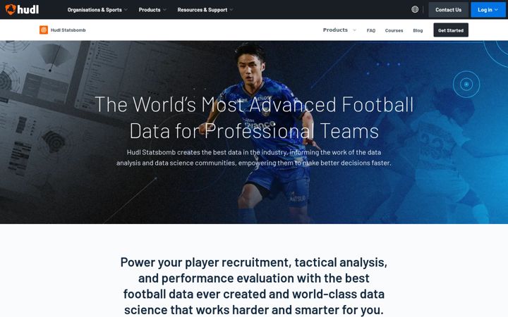 Screenshot of statsbomb.com