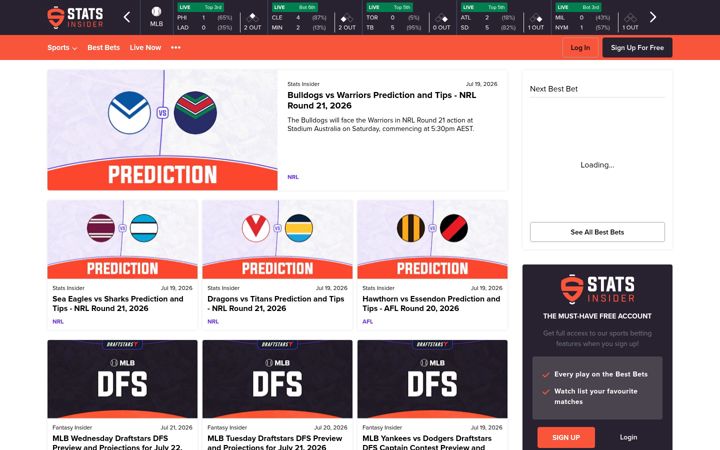 Skjermbilde av statsinsider.com.au