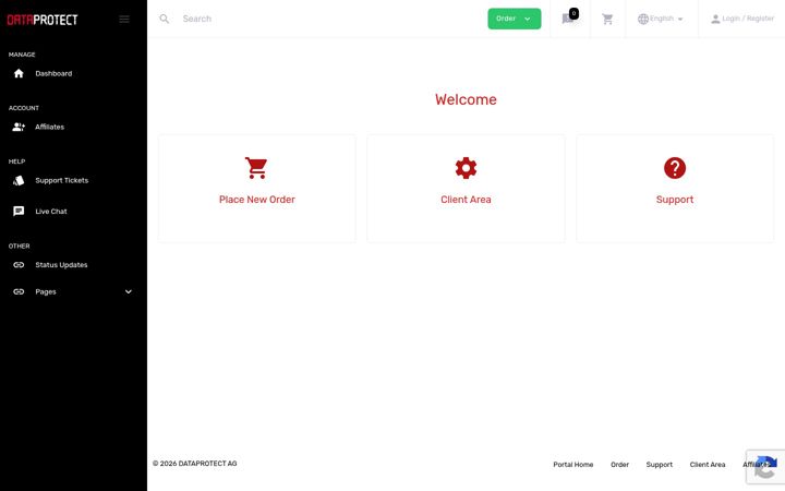 Screenshot ta' statuspanel.net