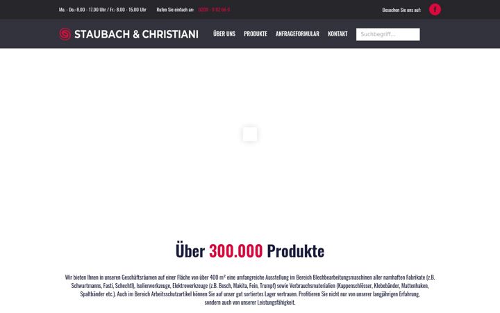 Posnetek zaslona staubach-christiani.de
