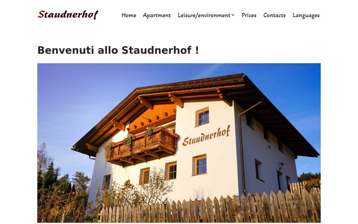 Screenshot di staudnerhof.it