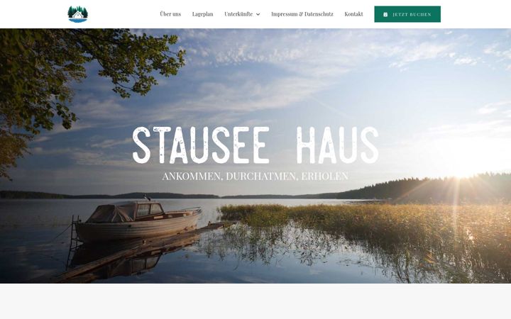 Kuvakaappaus sivustosta stausee-haus.de
