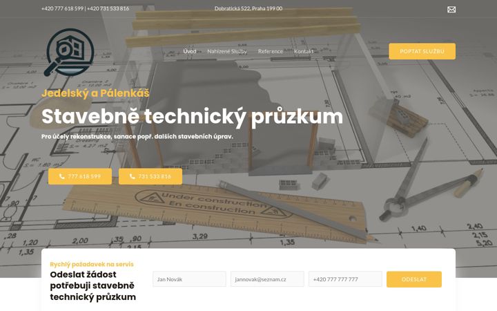 Screenshot von stavebni-pruzkum.cz