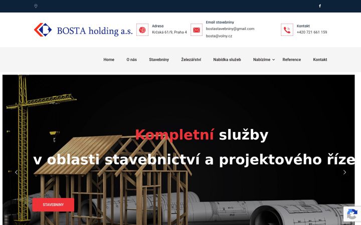 Skærmbillede af stavebniny-bosta.cz
