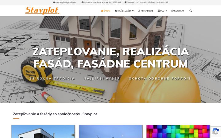Screenshot of stavplotplus.sk
