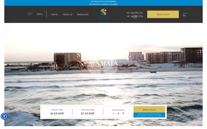 Screenshot of stavroshotel.ro