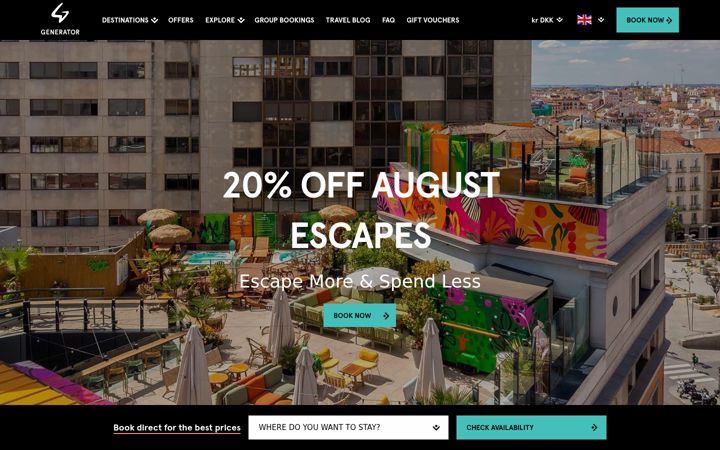 Screenshot of staygenerator.com