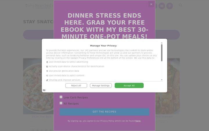 Screenshot of staysnatched.com