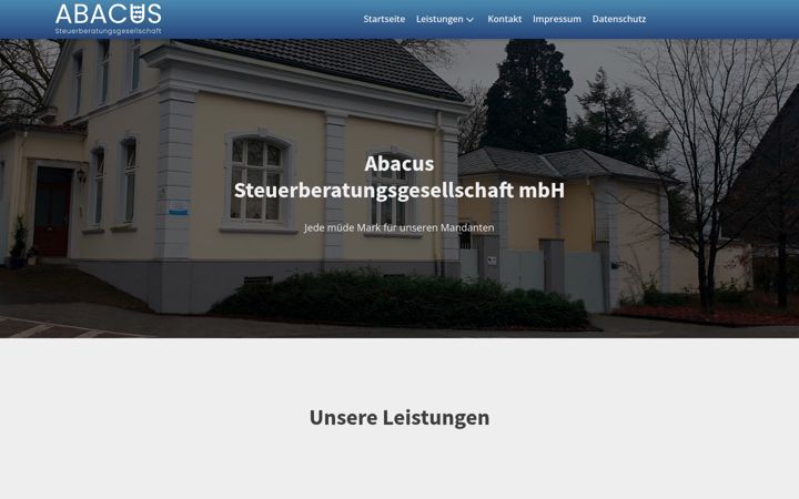 Posnetek zaslona stb-abacus.de