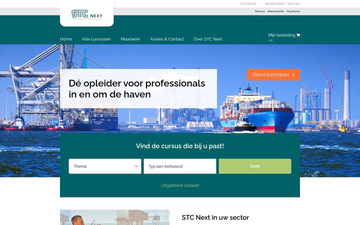 Screenshot di stc-bv.nl