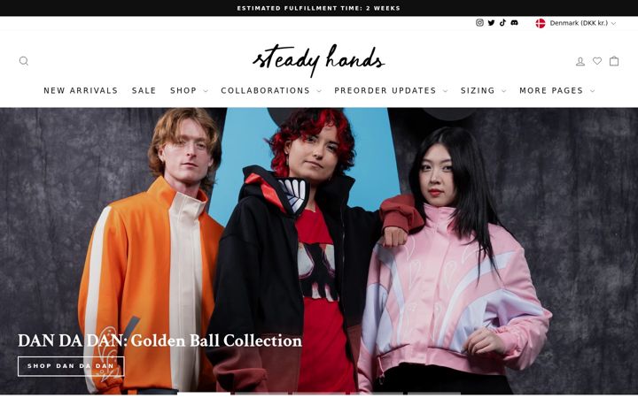 Screenshot of steady-hands.com