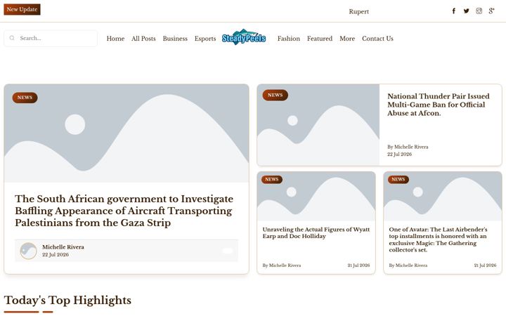 Screenshot of steadyreelsdaily.nl