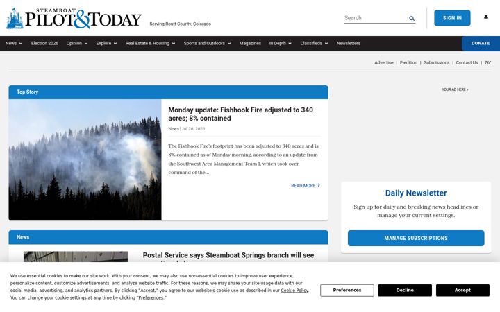 Screenshot of steamboatpilot.com