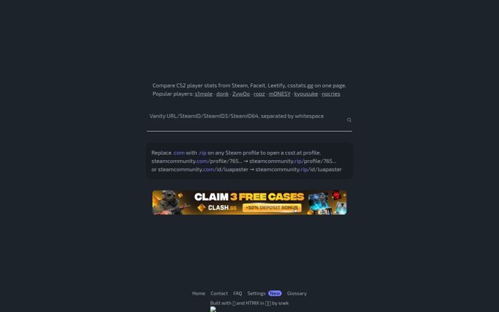 Screenshot di steamcommunity.rip