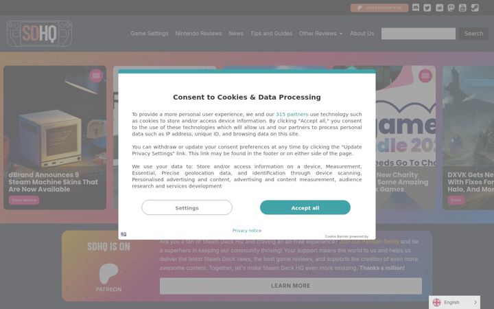 Screenshot of steamdeckhq.com