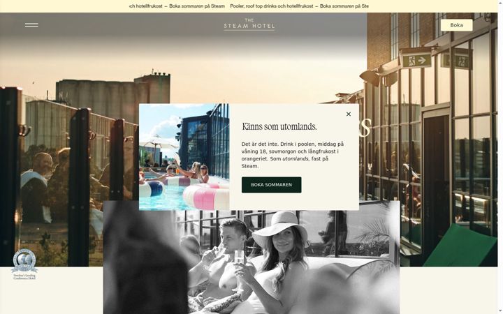 Screenshot of steamhotel.se