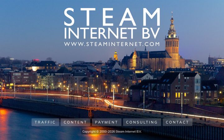 Screenshot of steaminternet.com