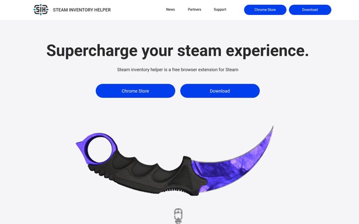 Screenshot ta' steaminventoryhelper.com