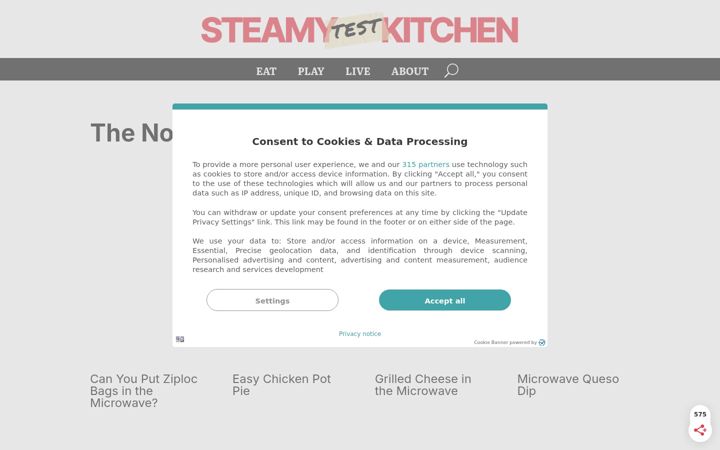 Screenshot of steamykitchen.com