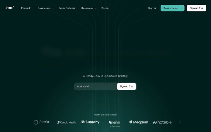 Screenshot of stedi.com