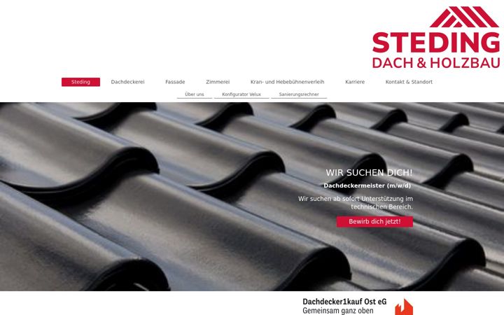 Екранна снимка на steding-dachdecker.de