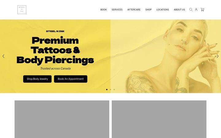 Екранна снимка на steelnink.com