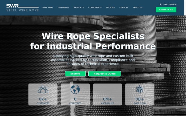 Екранна снимка на steelwirerope.com