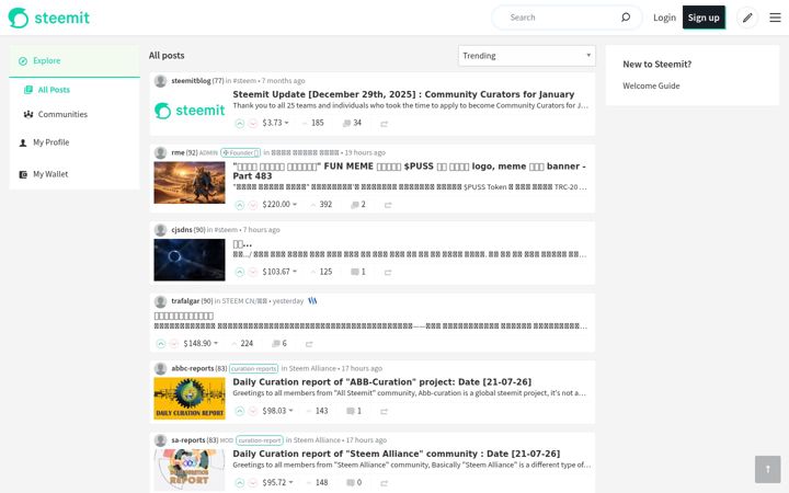 Screenshot of steemitdev.com