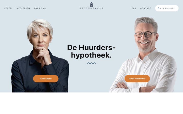 Screenshot ta' steendracht.nl
