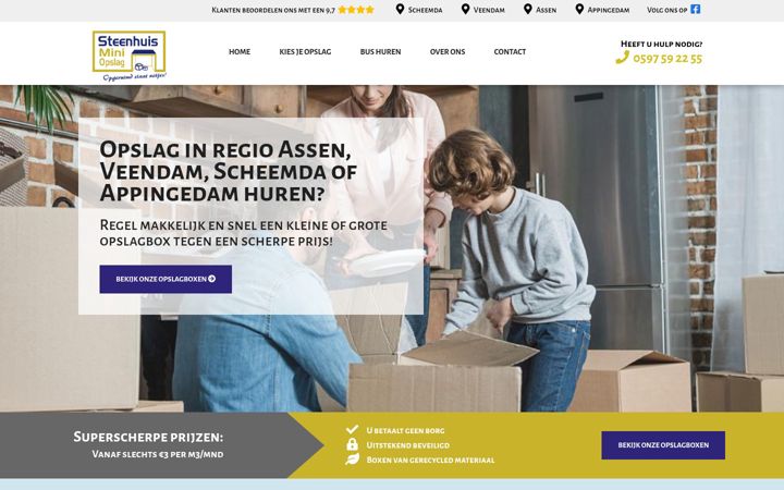 Snímek obrazovky steenhuisminiopslag.nl
