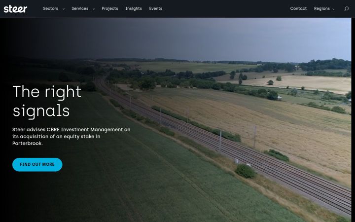 Screenshot of steergroup.com