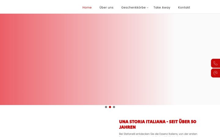 Captura de pantalla de stefanelli-spezialitaeten.ch