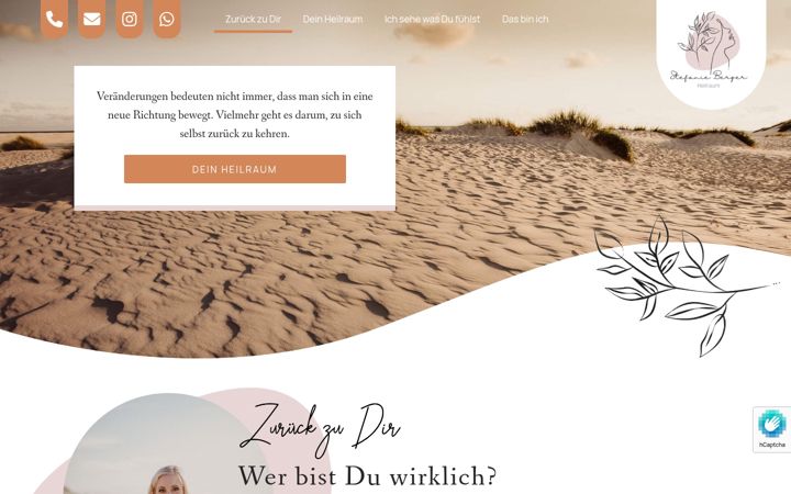 Screenshot of stefanieberger-heilraum.de