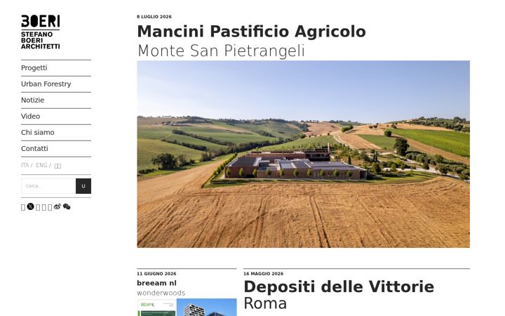 Posnetek zaslona stefanoboeriarchitetti.net