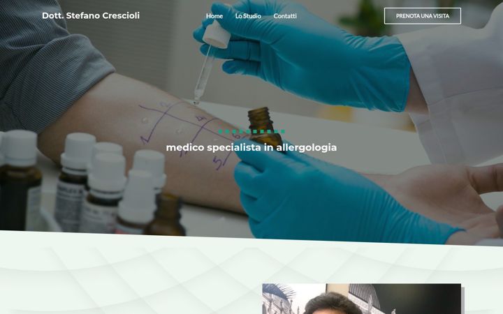 Screenshot του stefanocrescioliallergologo.it