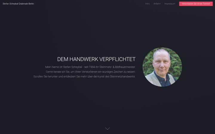 Screenshot of stefanscheybal.de