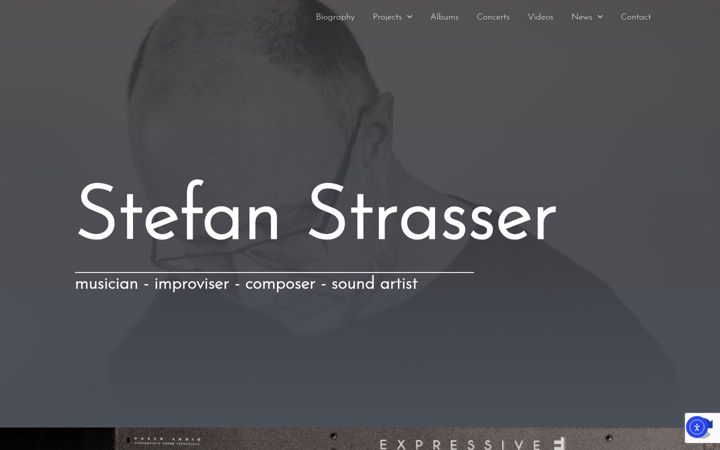 Ekraanipilt saidist stefanstrassermusician.de