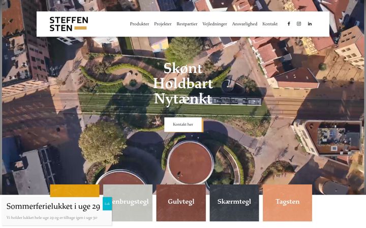 Screenshot von steffensten.dk
