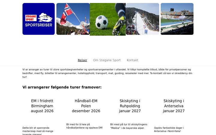 Skærmbillede af steganesport.no