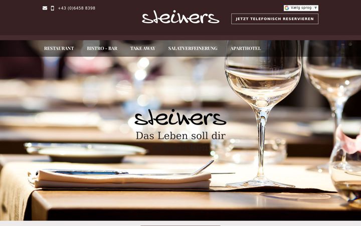 Kuvakaappaus sivustosta steiners.at