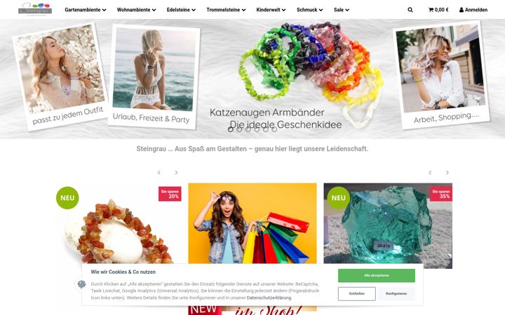 Zrzut ekranu steingrau-online.de