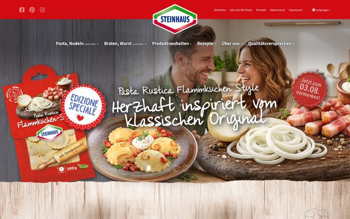 Screenshot of steinhaus.net