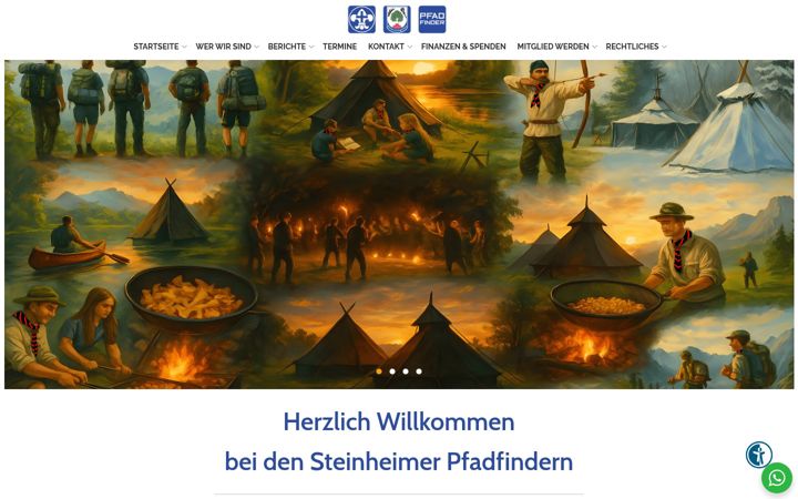 Screenshot του steinheimer-pfadfinder.de