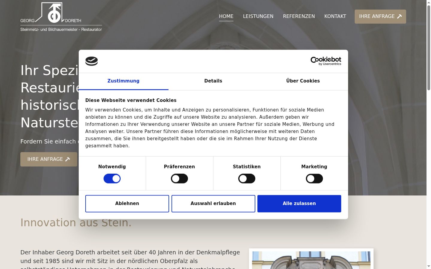 Sutikimo reklamjuostės, rodytos prieš bet kokią sąveiką, ekrano kopija