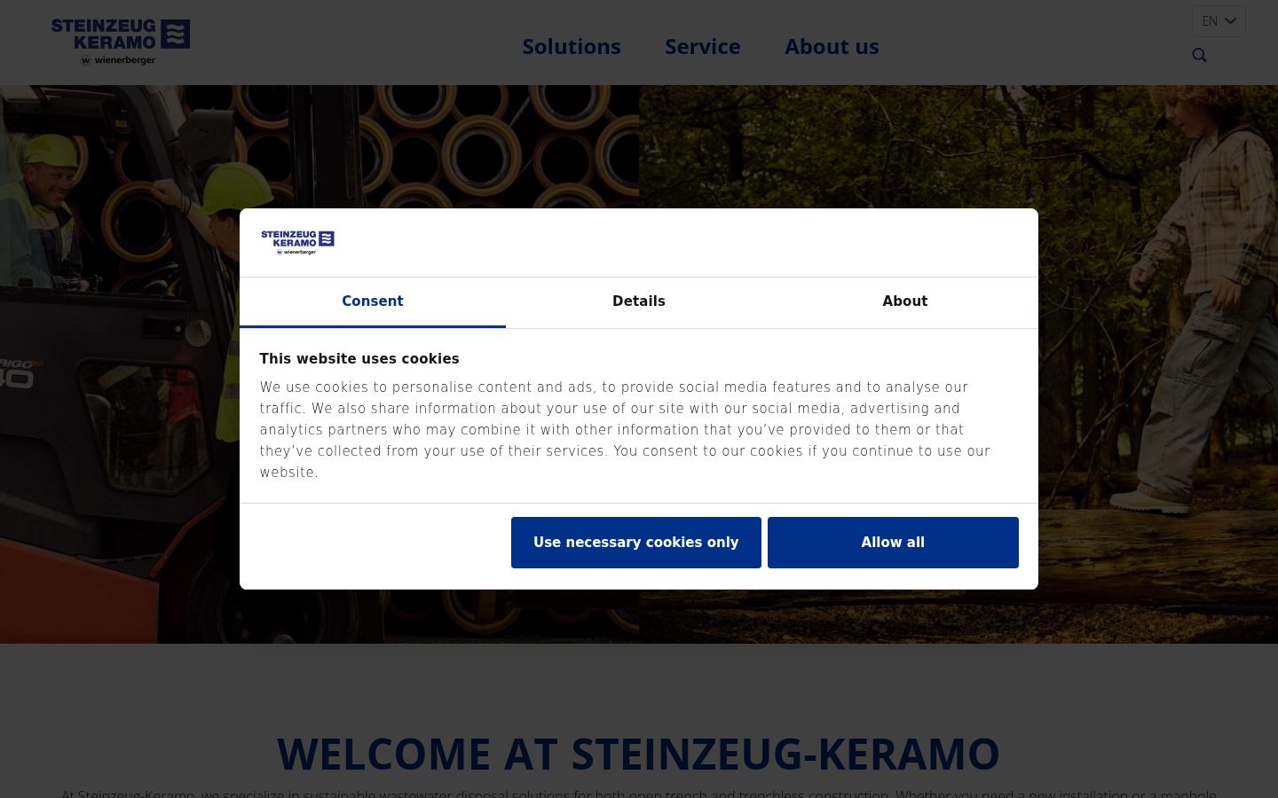 Sutikimo reklamjuostės, rodytos prieš bet kokią sąveiką, ekrano kopija