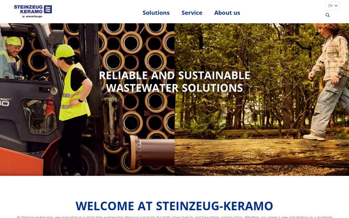 Screenshot of steinzeug-keramo.com