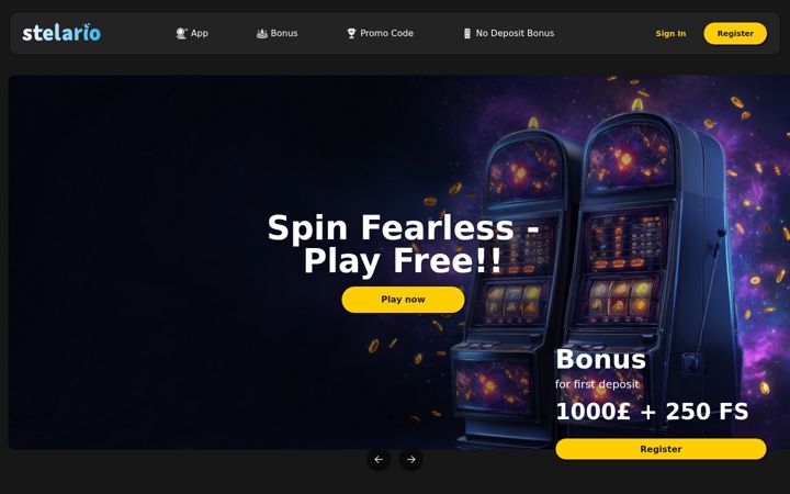 Screenshot of stelariocasino.io