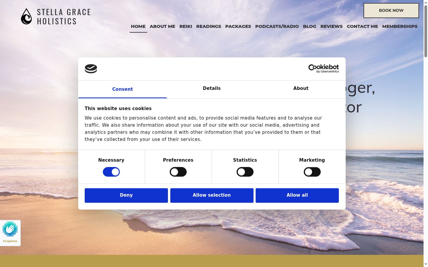 Screenshot tal-banner tal-kunsens muri qabel kwalunkwe interazzjoni