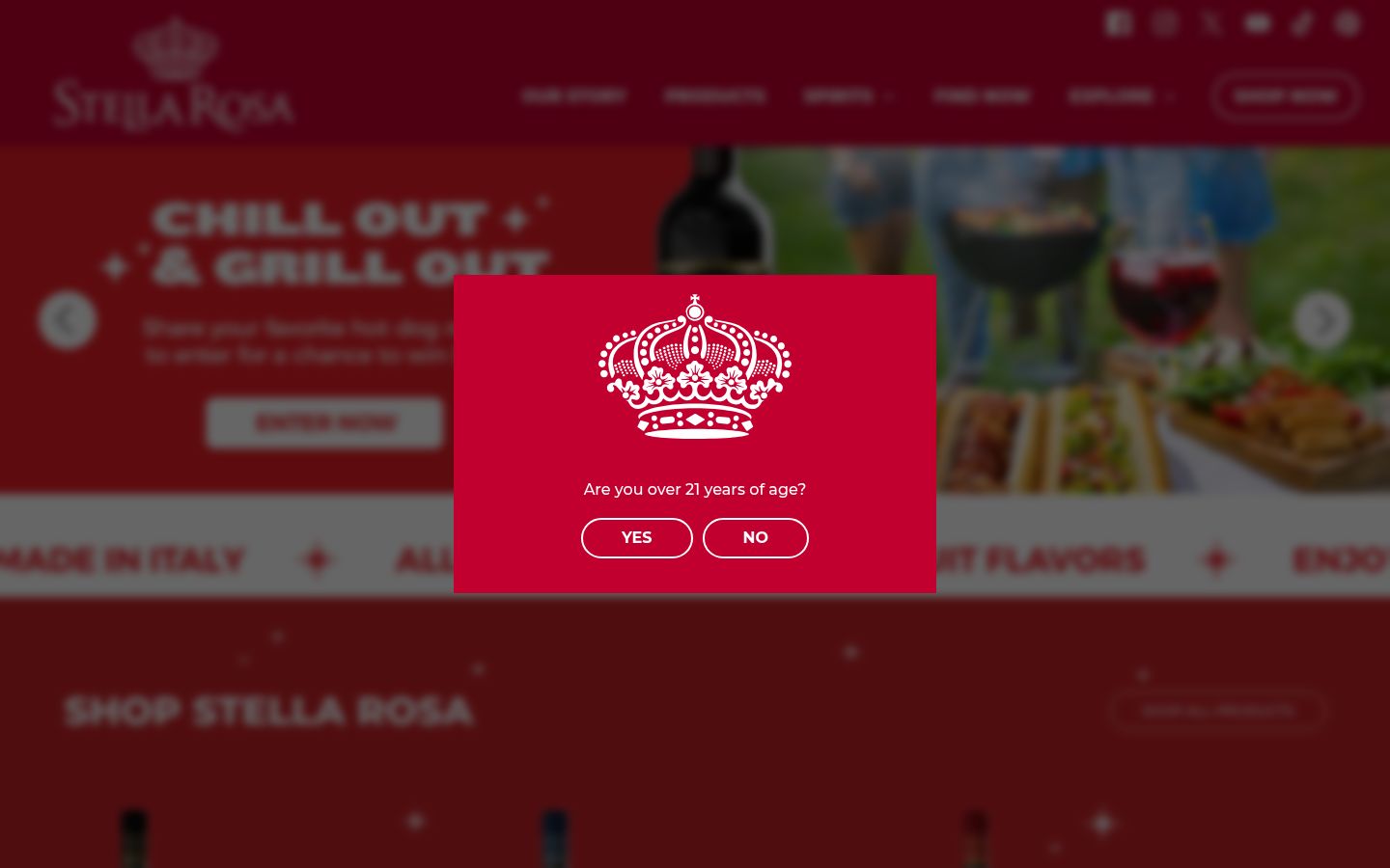 Screenshot του banner συγκατάθεσης που εμφανίστηκε πριν από οποιαδήποτε αλληλεπίδραση